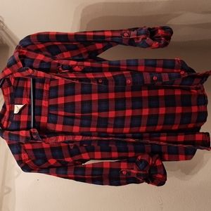 Faded Glory Plaid Button Down Shirt